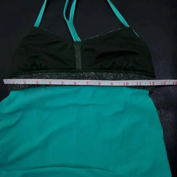 Lululemon | Roll Out Tank | Built in Bra | Bali Breeze/ Jazzy Green - Picture 5 of 7